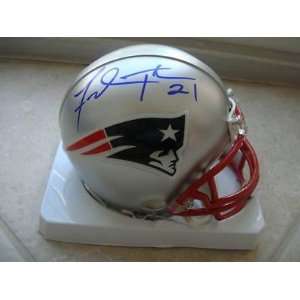 Fred Taylor New England Patriots Signed Mini Helmet Coa   Autographed 