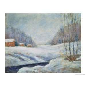  Winter Landscape Giclee Poster Print by John Henry 