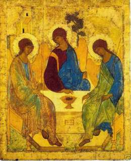 Andrei Rublev Holy Trinity 1410 icon R ussia canvas  