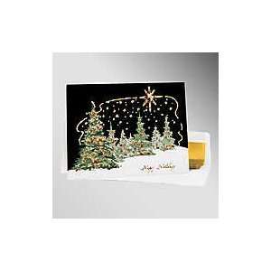  50 pcs   Sparkling Snowfall Corporate Holiday Cards 