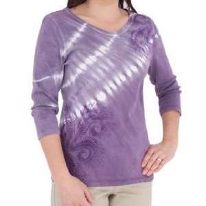  Royal Robbins Womens Art To Wear 3/4 Sleeve Lavender (XL 