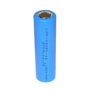  LiFePO4 18650 Rechargeable Cell 3.2V 1200 mAh, 18A Rate 
