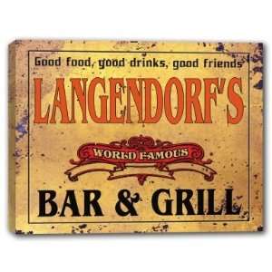  LANGENDORFS Family Name World Famous Bar & Grill 