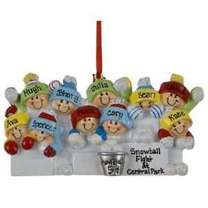  Personalized Snowball Fight   10 Christmas Ornament