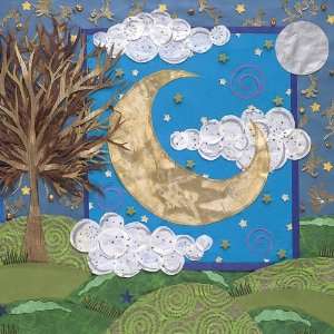   SALE Sweet Dreams Collage Canvas Art   14 x 14 Inches