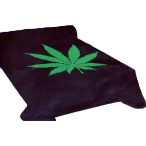  Marijuana Leaf Weed Pot Cannibis Blanket 2 Ply King in 