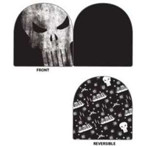   Punisher Beanie   Skulls and Bullet Holes (Reversable) Toys & Games