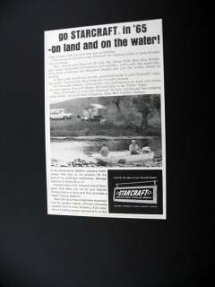 1965 Starcraft Camper & 14 ft Explorer Boat print Ad  