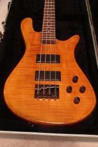   is spector electric bass w nice flight case used but in great