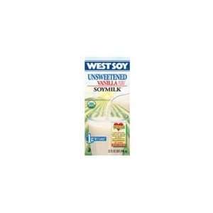 Westsoy Organic Vanilla Unsweetened Westsoy ( 12x32 OZ)  