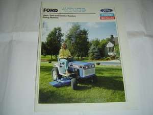 Ford New Holland lawn garden tractor brochure LGT 14 14H 18H LT 8 12 
