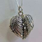 Angel Wing Locket Necklace Sterling Silver HOT ITEM