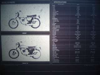 Used Microfiche Parts Catalog for 1975 1976 Honda 200.