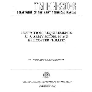   23 D Helicopter Inspection Manual OH 23) Hiller UH 12 (HTE  Books