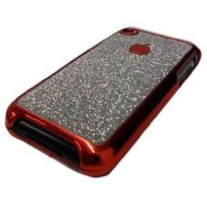  Apple Iphone 2g Original Orange Silver Flake Design Case 