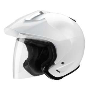  Parts Unlimited Ace Transit Helmet, Pearl White, Size 2XS 