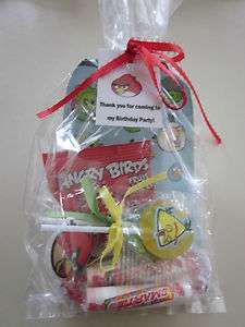 ANGRY BIRD Birthday Party Goody Treat Favor Bag Pre Filled Ready2Go 