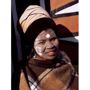  of a Woman with Facial Decoration, Cultural Village, Johannesburg 