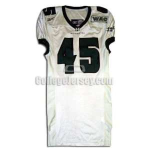   No. 45 Game Used Hawaii Reebok Football Jersey