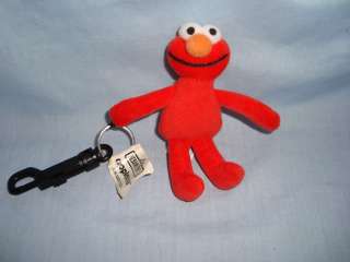Sesame Street Elmo Keychain Backpack Clip Plush 4.5  