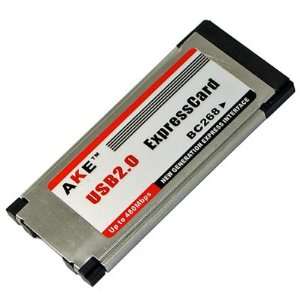  ExpressCard to 1 x USB 2.0 Port Adapter Up to 480Mbps 