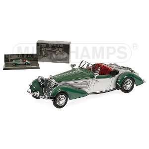  1938 HORCH 855 SPECIAL ROADSTER in GREEN Diecast Model Car 