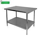 Flat Top Work Table All Stainless Steel 30x30