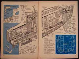 25 Cabin Cruiser Sea Craft Sleeps 4 1948 How To PLANS  