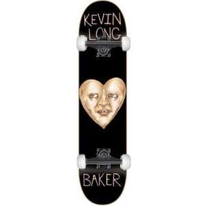  Baker Long Ugly Heart Face Complete Skateboard   8.0 w 