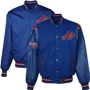  Atlanta Braves Royal Blue Wool & Leather Reversible Full 