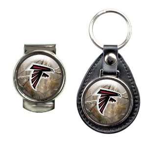  Atlanta Falcons Open Field Leather Key Chain & Money Clip 