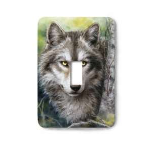  Forest Wolf Decorative Steel Switchplate Cover