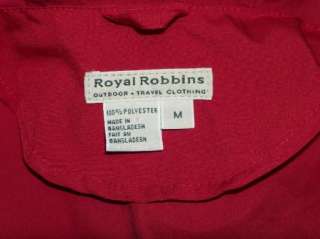 ROYAL ROBBINS Outdoor Clothing Red Anorak Windbreaker M  
