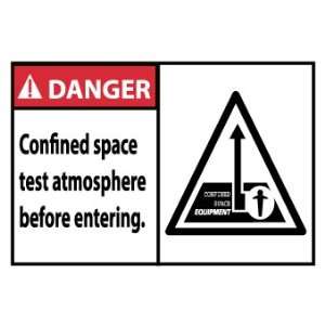  SIGNS CONFINED SPACE TEST ATMOS