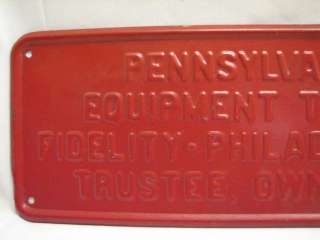  Railroad Equipment Trust. Series Z. Fidelity   Philadelphia Trust 