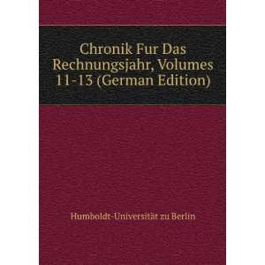   11 13 (German Edition) Humboldt UniversitÃ¤t Zu Berlin Books