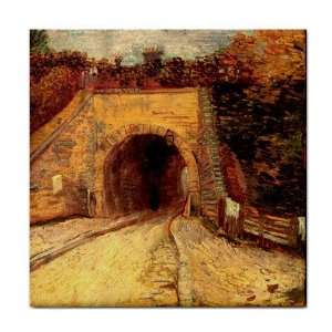  Roadway with Underpass The Viaduct Van Gogh Tile Trivet 