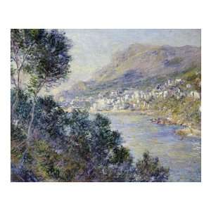 View Of Cape Martin Monte Carlo by Claude Monet. size 40 inches width 