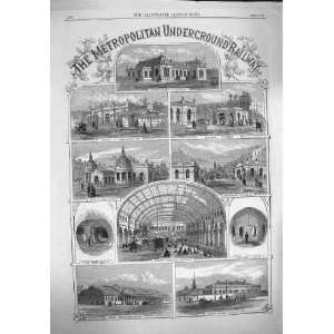  1862 UNDERGOUND RAILWAY PADDINGTON KINGS CROSS BAKER 