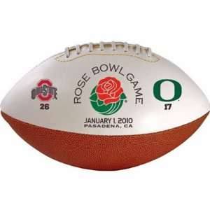  Ohio State Buckeyes 2010 Rose Bowl Autograph Football 