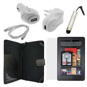   USB Travel Charger + Micro USB Sync & Charge Cable + Mini Stylus with