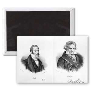 Esprit Auber (1782 1871) and Ludwig van   3x2 inch Fridge Magnet 