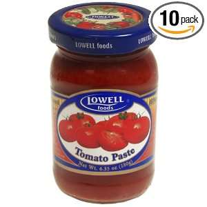 Lowell Foods Tomato Paste, 6.35 Ounce (Pack of 10)  