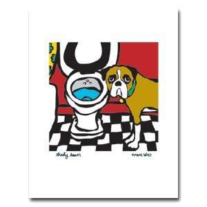   Print. Thirsty Boxer by Marc Tetro (8 x 10 inches)