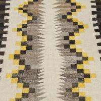 Authentic Vintage 1950s Hand Woven Southwestern Wool Rug 2x4  