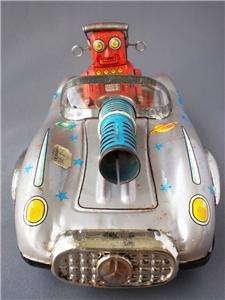 Asahi Toys ATC Vintage Robot Space Patrol Car R 3 Tin 1950s  