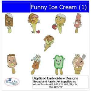   Embroidery Designs   Funny Ice Cream(2) Arts, Crafts & Sewing