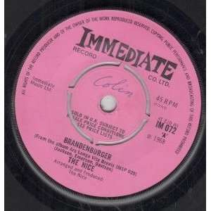  BRANDENBURGER 7 INCH (7 VINYL 45) UK IMMEDIATE 1968 NICE Music