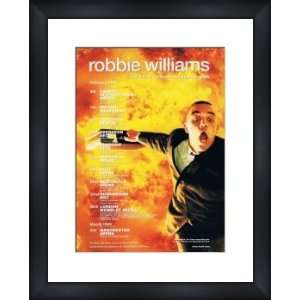  ROBBIE WILLIAMS UK Tour 1999   Custom Framed Original Ad 