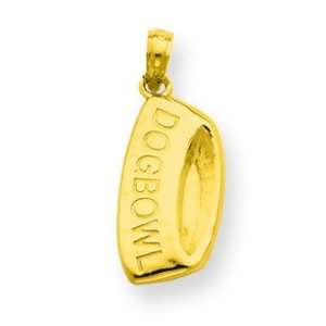  14k Dog Bowl Pendant Jewelry